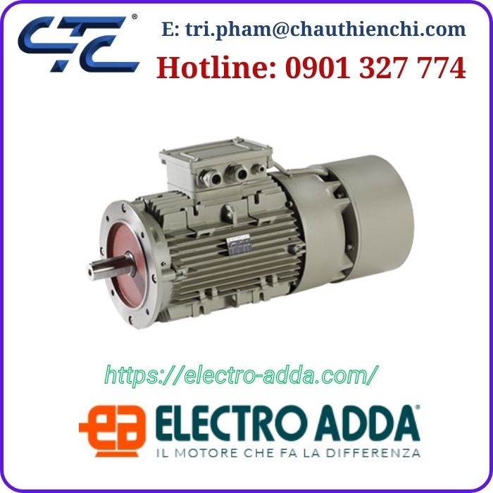 Motor có phanh điện từ Electro Adda nhập khẩu chính hãng